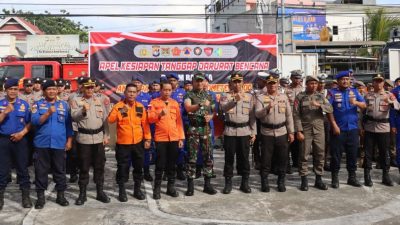 Antisipasi Potensi Hidrometeorologi di Wilayah Mamuju, Apel Kesiapan Tanggap Darurat di Gelar