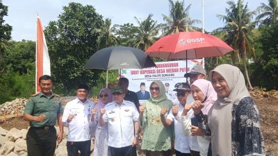 Peletakan Batu Pertama Gerai Koperasi Desa Merah Putih di Palipi Soreang Majene