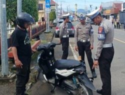 Satlantas Polresta Mamuju Lakukan Penertiban Knalpot Bogar