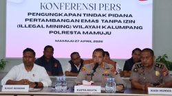Penambangan Emas Ilegal, Polresta Mamuju Sita 3 Unit Excavator dan Belasan Mesin Pompa
