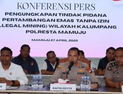 Penambangan Emas Ilegal, Polresta Mamuju Sita 3 Unit Excavator dan Belasan Mesin Pompa