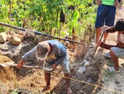 Kodim 1418/Mamuju Wujudkan Akses Lebih Mudah, Pembangunan Jembatan Gantung Dikebut